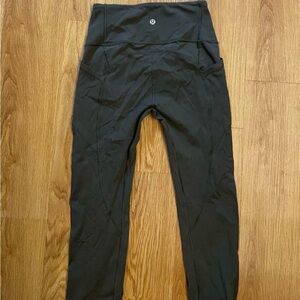 lululemon all the right places leggings dark olive with pockets luxtreme